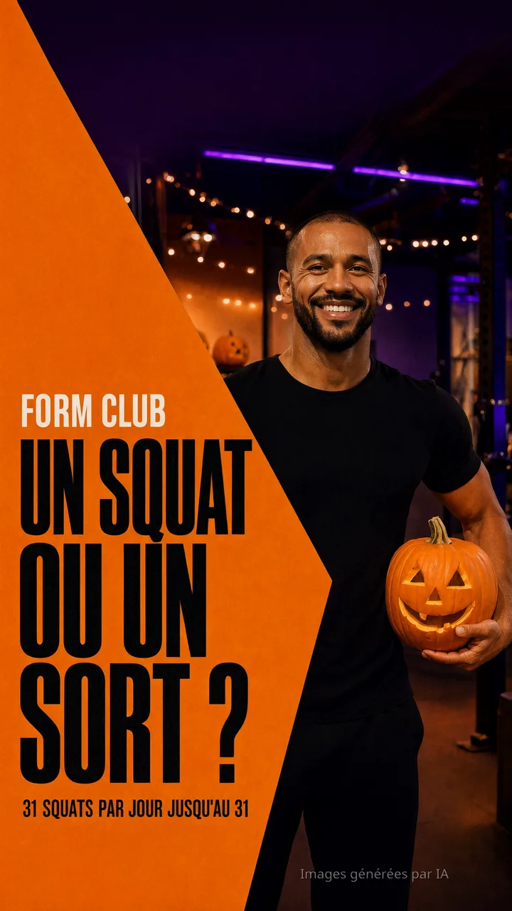 Story Halloween : « Un squat ou un sort ? », défi de 31 squats par jour