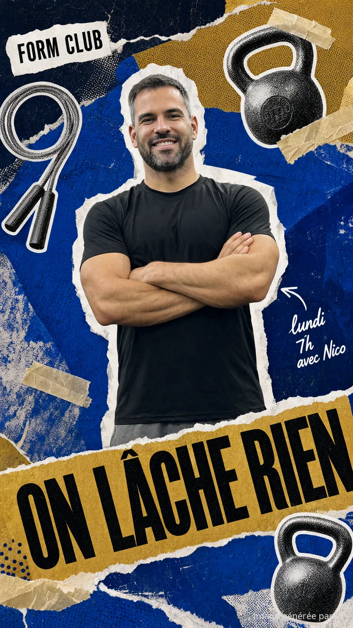 Story façon collage d'affiche : « On lâche rien »